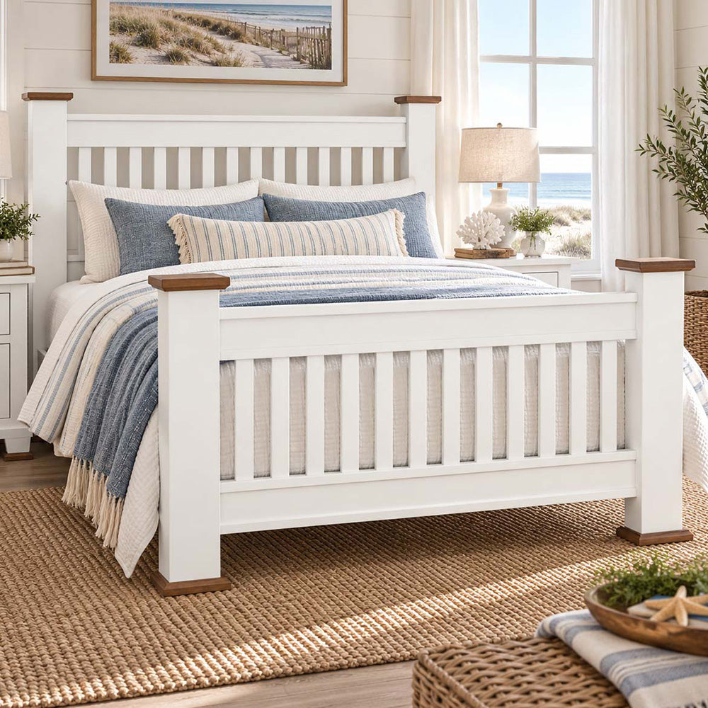 Classic White Bed - Queen