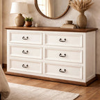 Classic White 6-Drawer Dresser