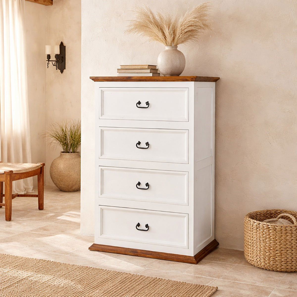 Classic White Chest of Drawers