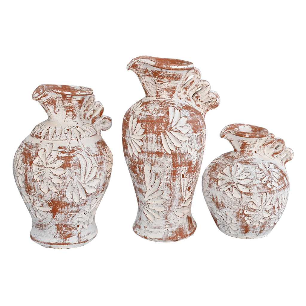 Sandstorm Flowers Clay Pots - Set of 3
