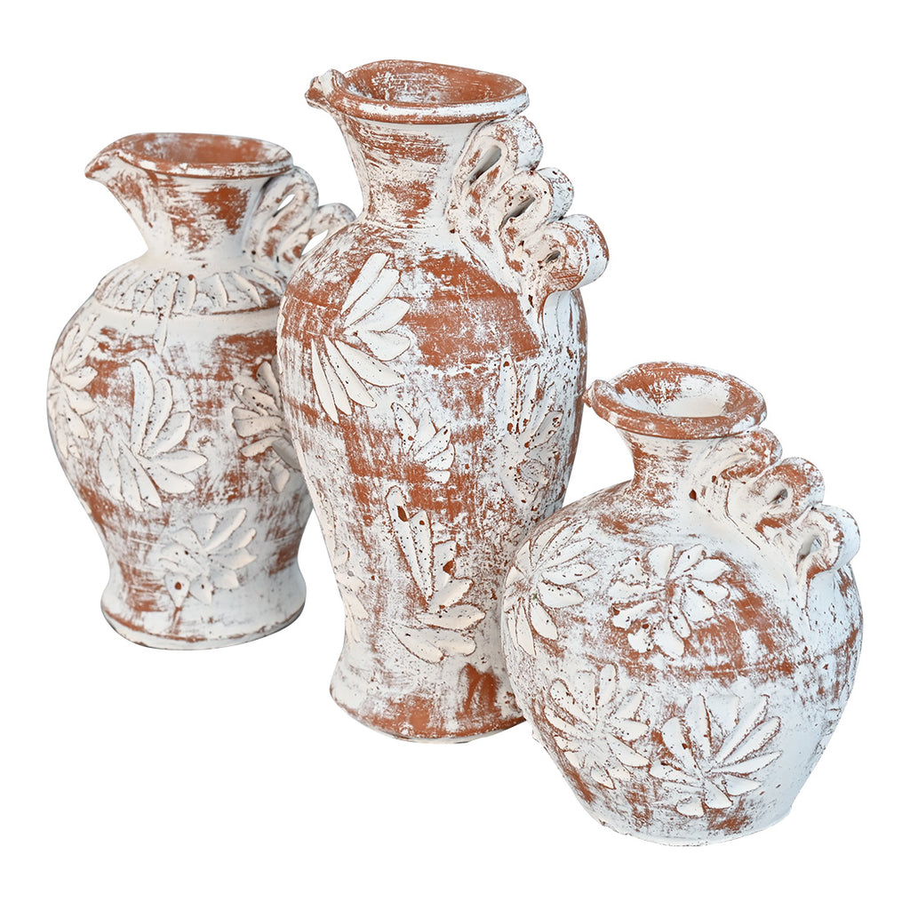 Sandstorm Flowers Clay Pots - Set of 3
