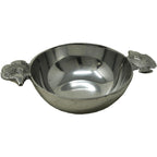 Pewter Candy Bowl with Decorative Fish Handles