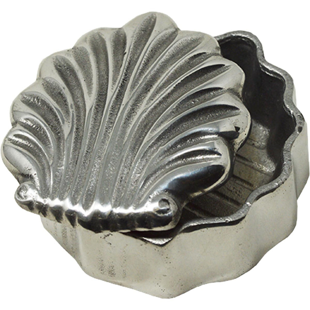 Pewter Seashell Jewelry Box