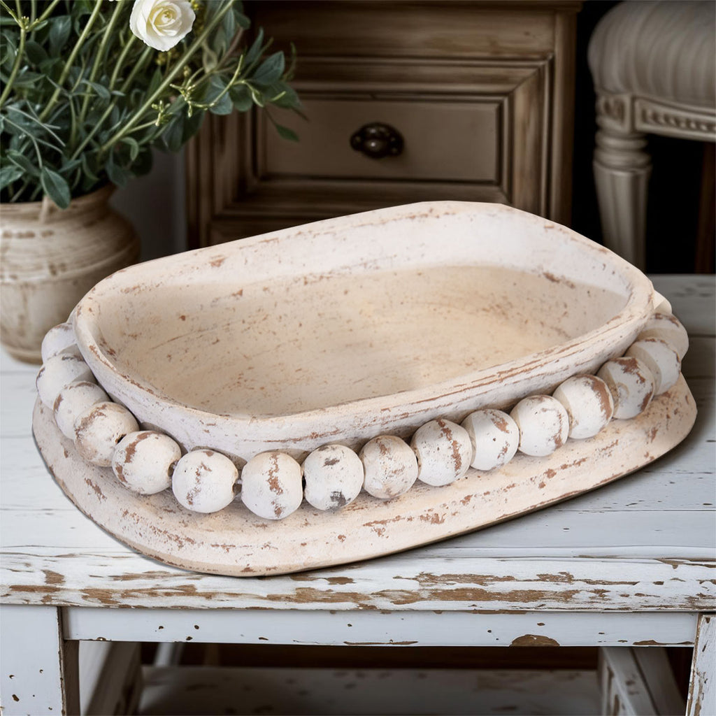 Driftwood Beaded Dish