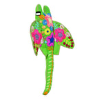 Whimsical Green Stingray Pillow