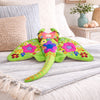 Whimsical Green Stingray Pillow