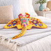 Whimsical Yellow Stingray Pillow