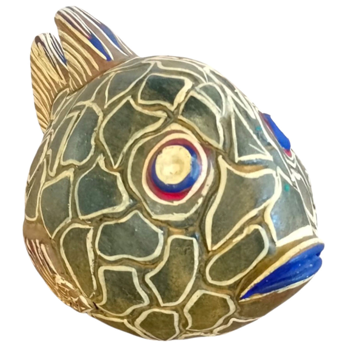 Pufferfish Clay Sculpture