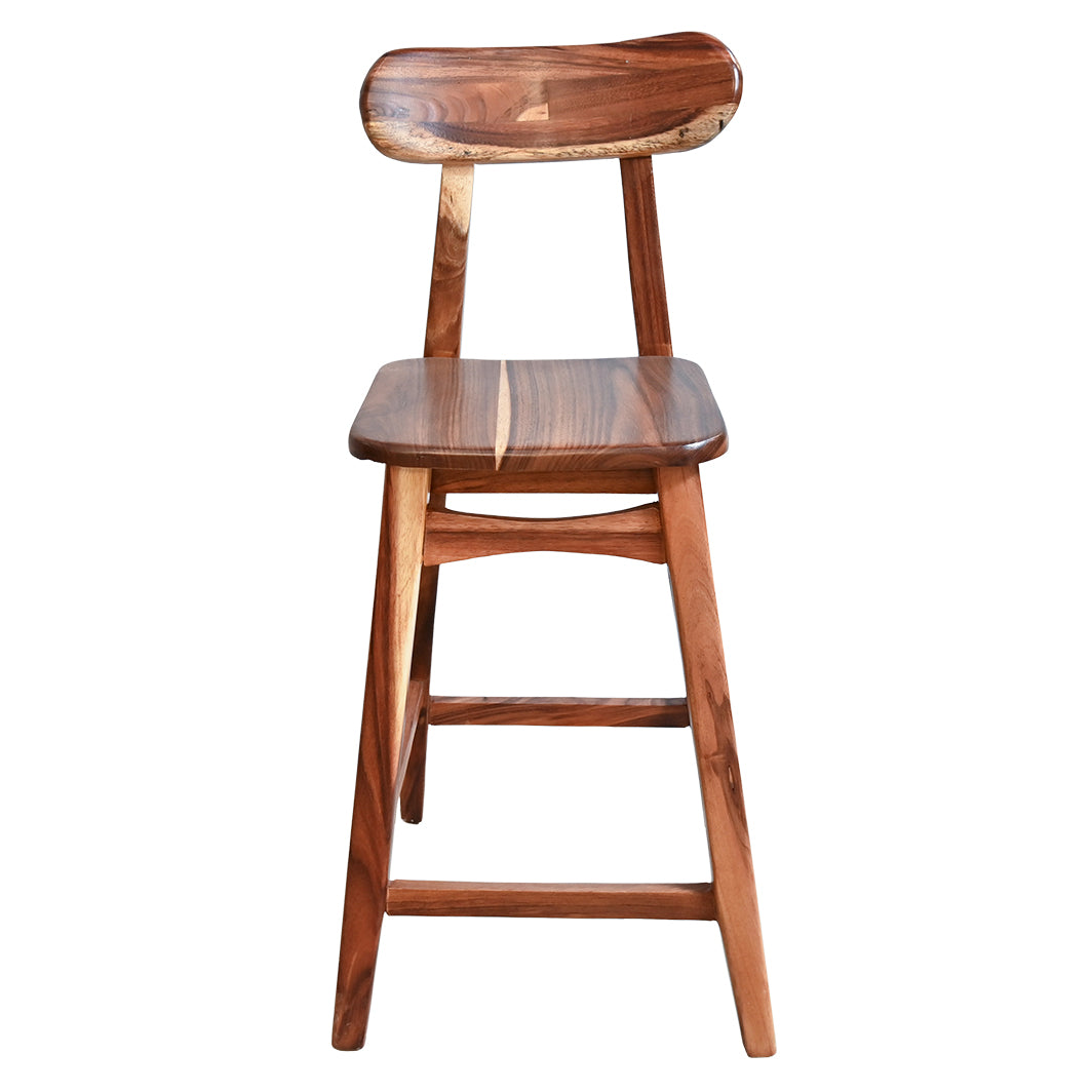 Natural Parota Wood Barstool