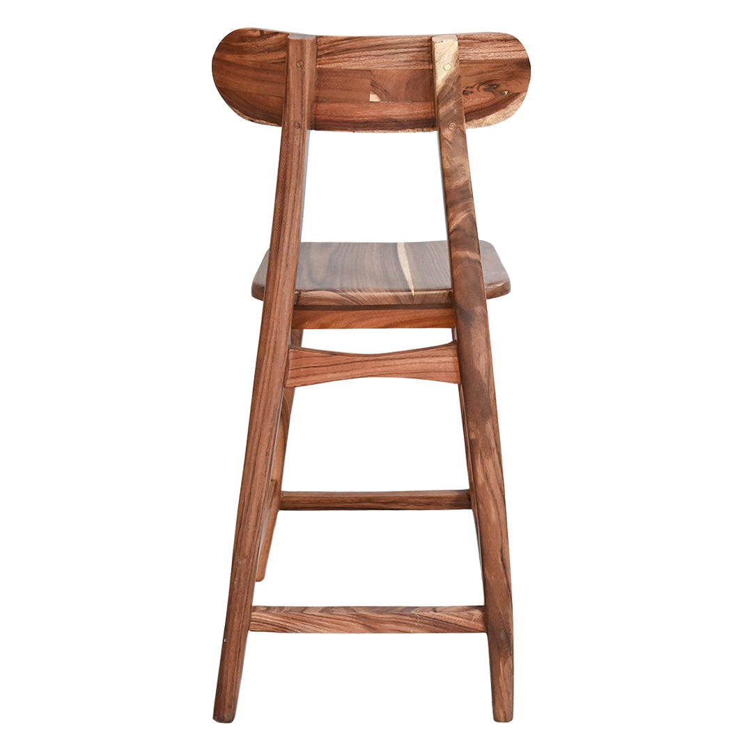 Natural Parota Wood Barstool
