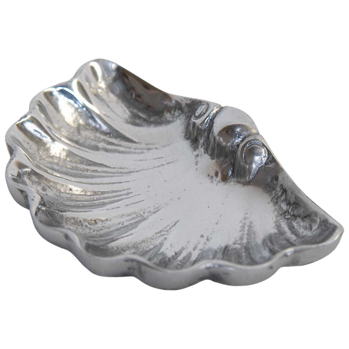 Baroque Pewter Shell Tray I