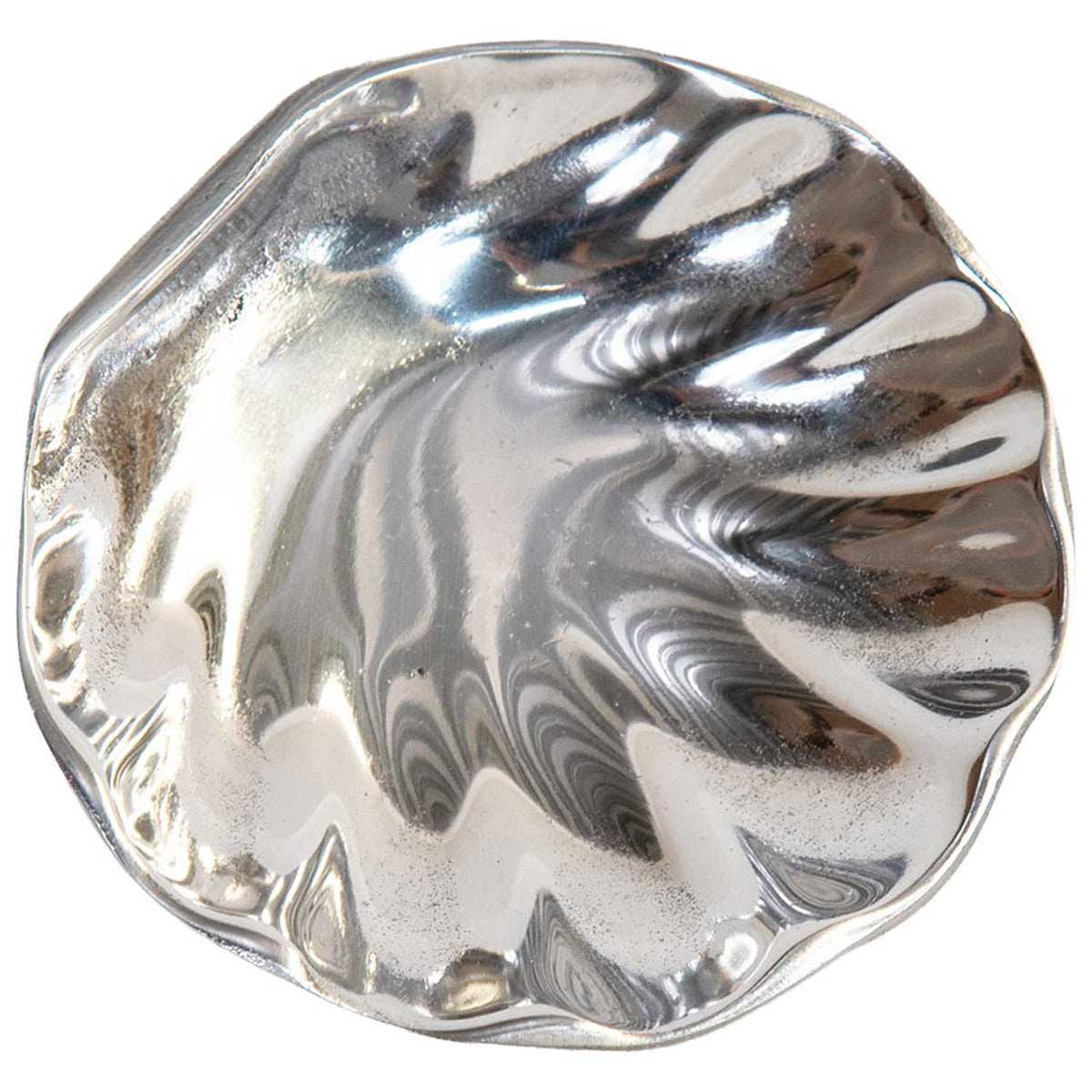 Baroque Pewter Shell Tray III