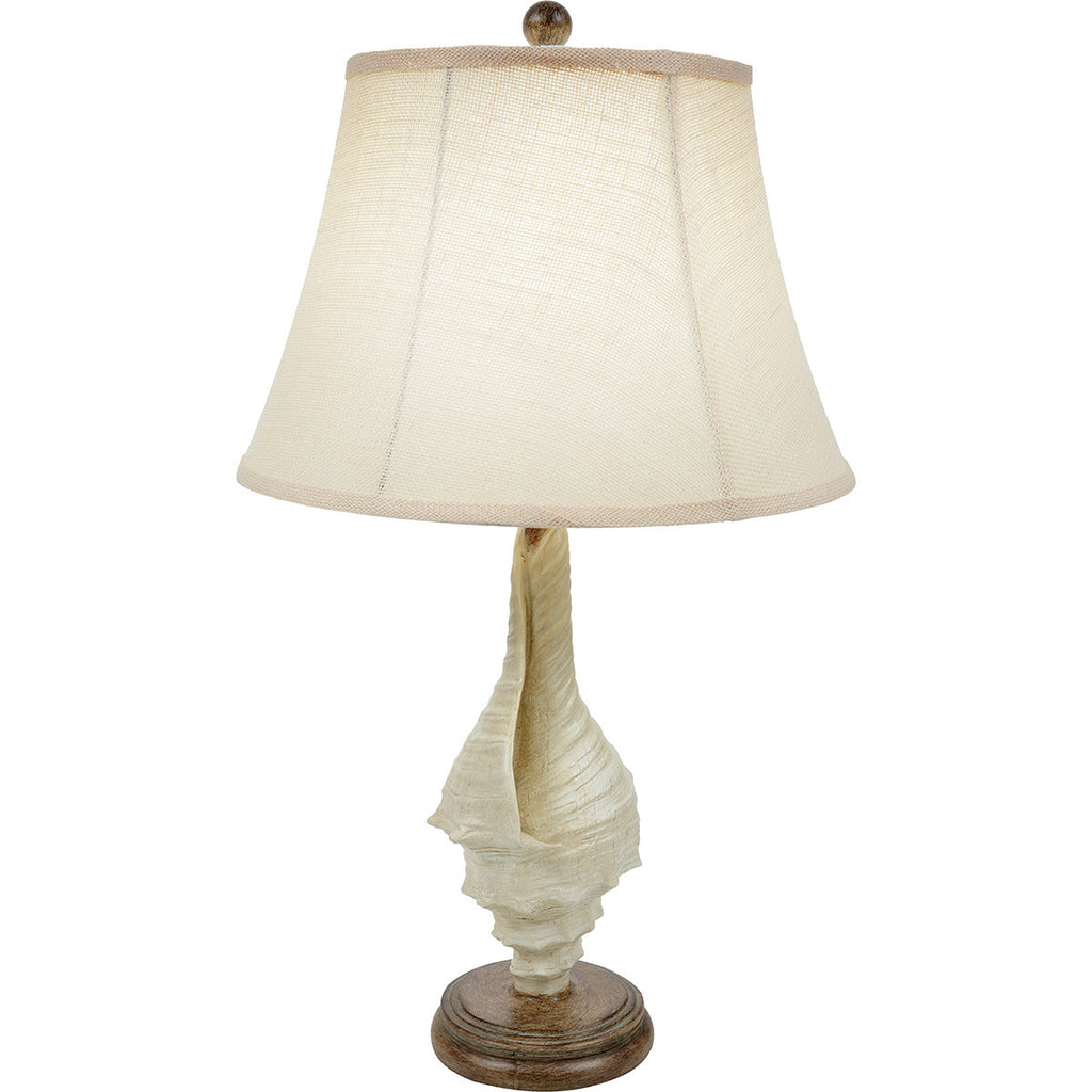 White Conch Shell Table Lamp