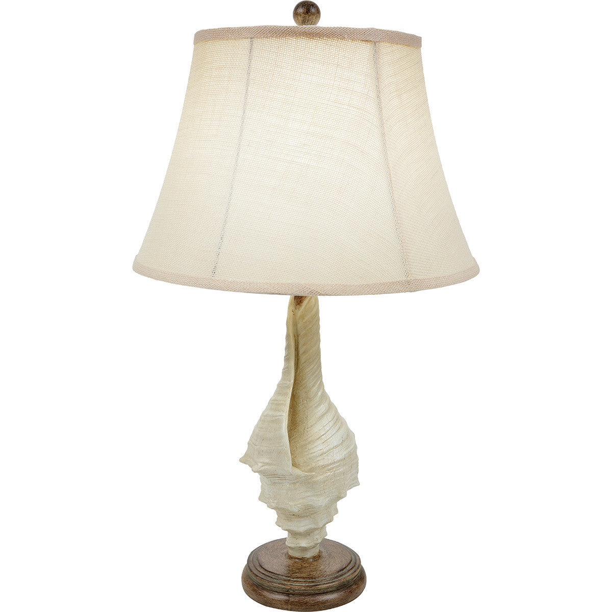 White Conch Shell Table Lamp