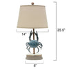 Blue Crab Table Lamp - OUT OF STOCK