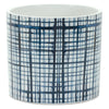 Crisscross Blue Pots - Set of 2