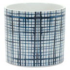 Crisscross Blue Pots - Set of 2