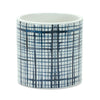 Crisscross Blue Pots - Set of 2