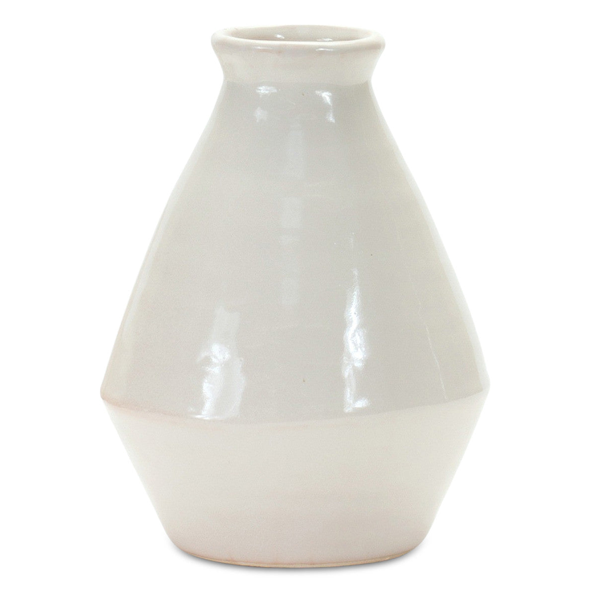 Pearl Earthenware Vases - Set of 2
