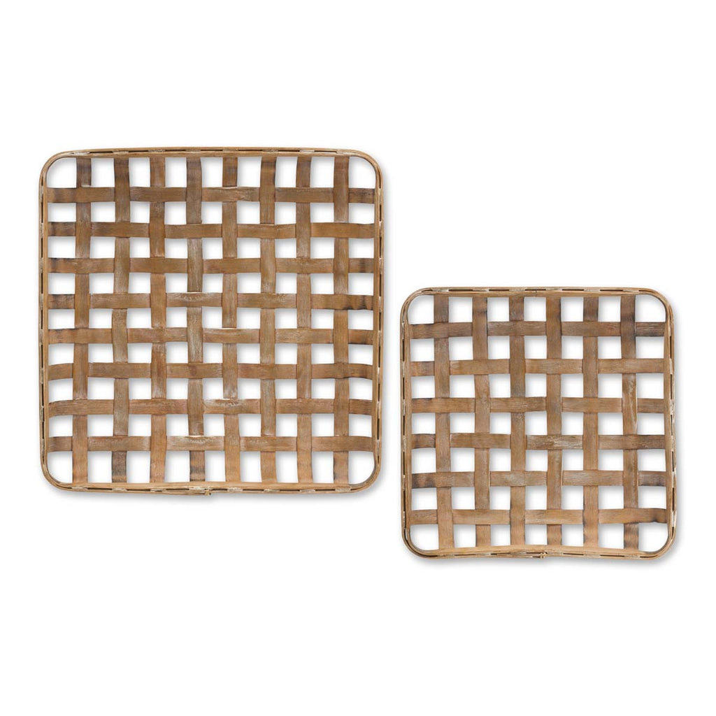 Nesting Bamboo Trays - Set of 2
