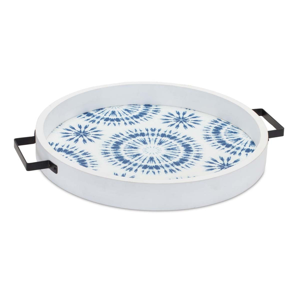 Blue Tie Dye Trays - Set of 2