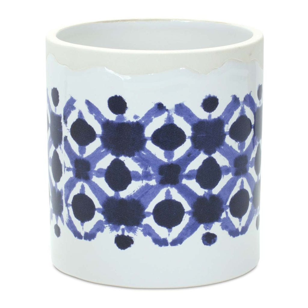 Abstract Blue Pots - Set of 2