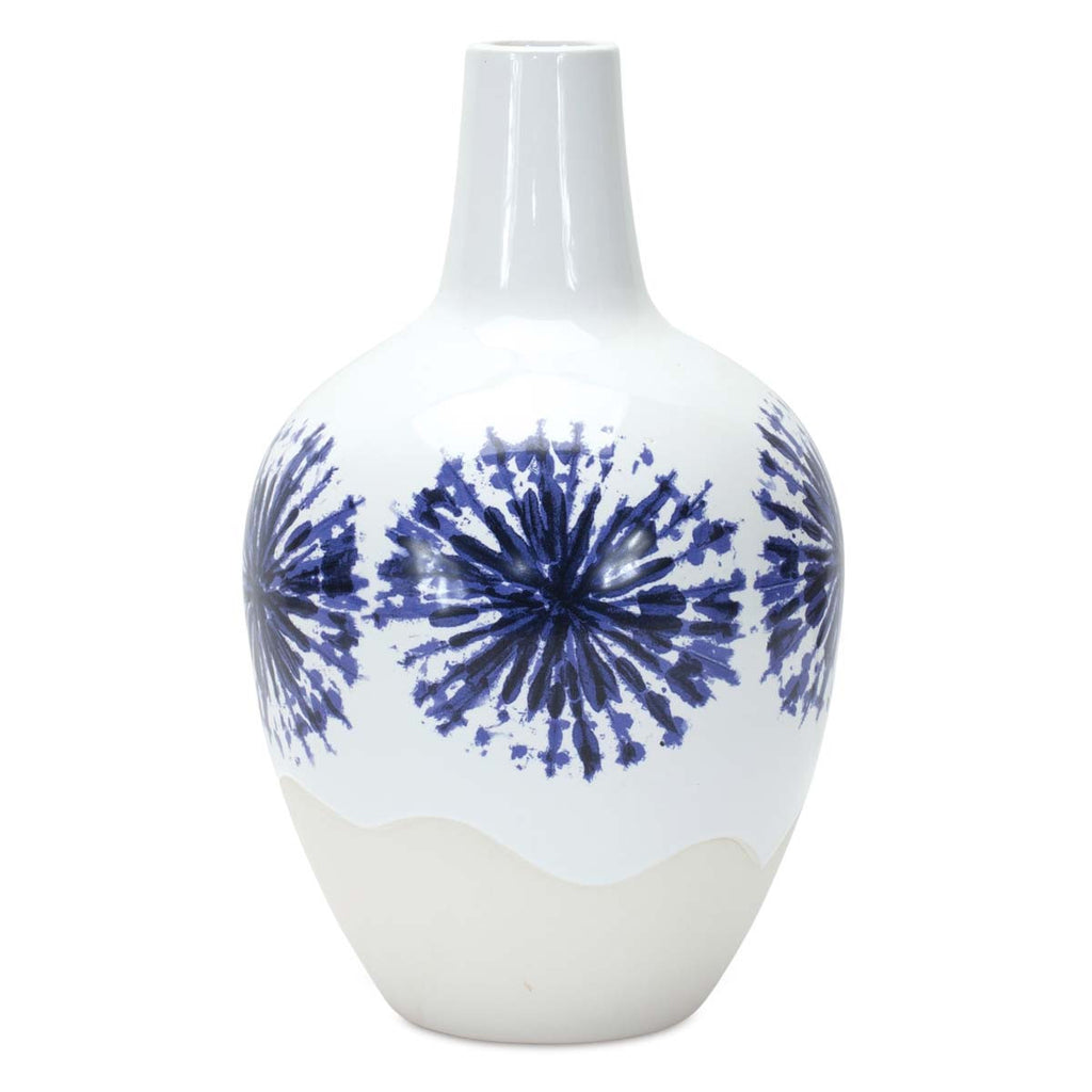 Blue Tie Dye Vase
