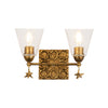Sea Star & Tidepools Gold Vanity - 2 Light