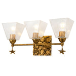 Sea Star & Tidepools Gold Vanity - 3 Light