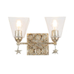 Sea Star & Tidepools Silver Vanity - 2 Light