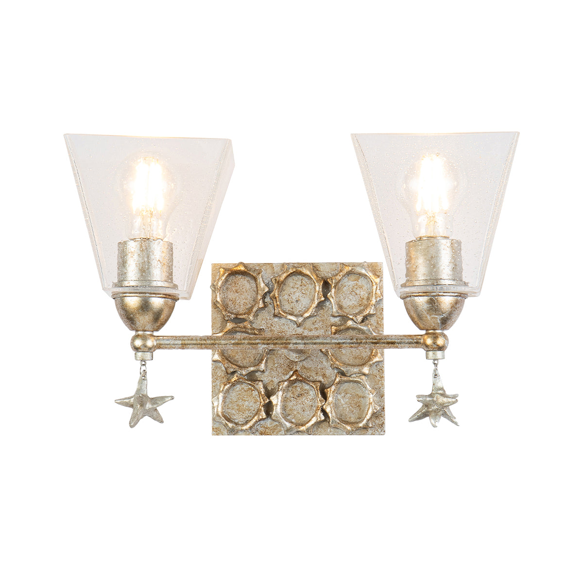 Sea Star & Tidepools Silver Vanity - 2 Light