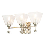 Sea Star & Tidepools Silver Vanity - 3 Light
