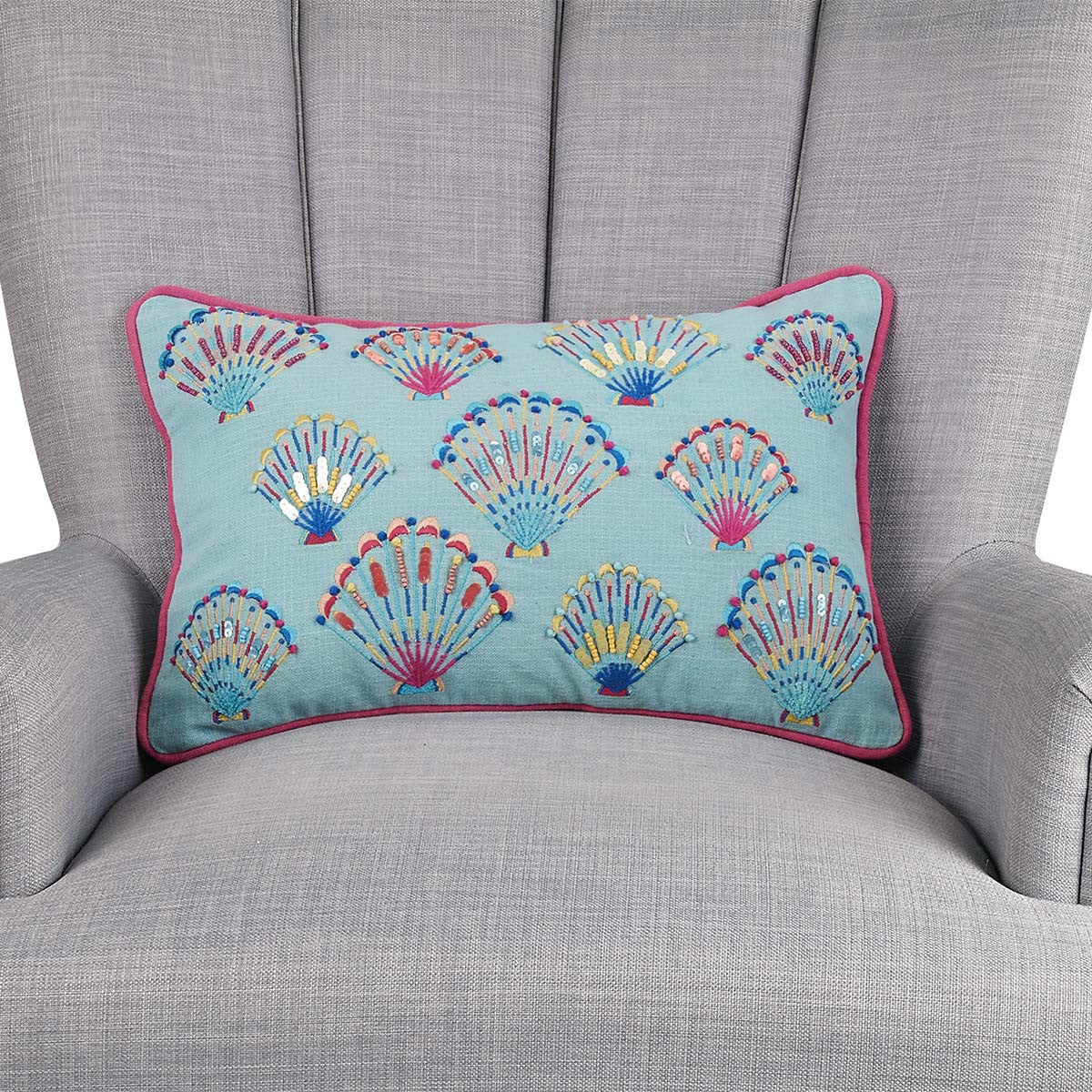 Vacation Seashell Pillow