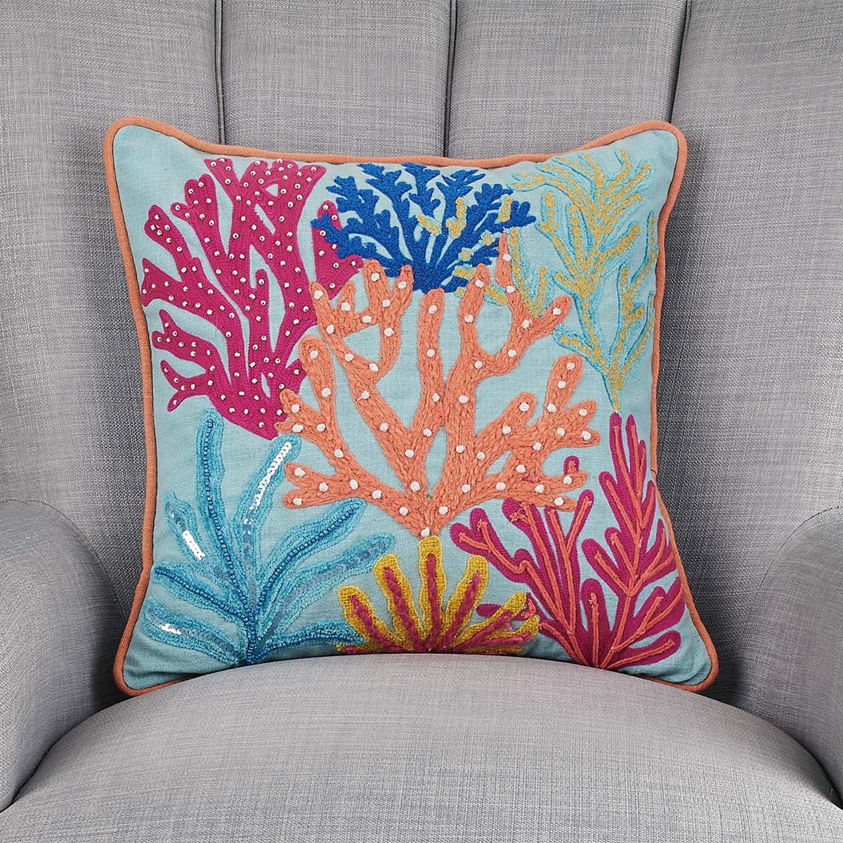 Coral Reef Tropical Pillow