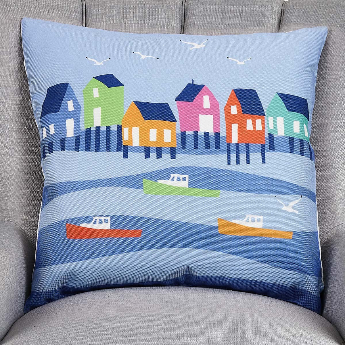 Seashore City Pillow