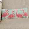 Flamingo Paradise Hooked Pillow