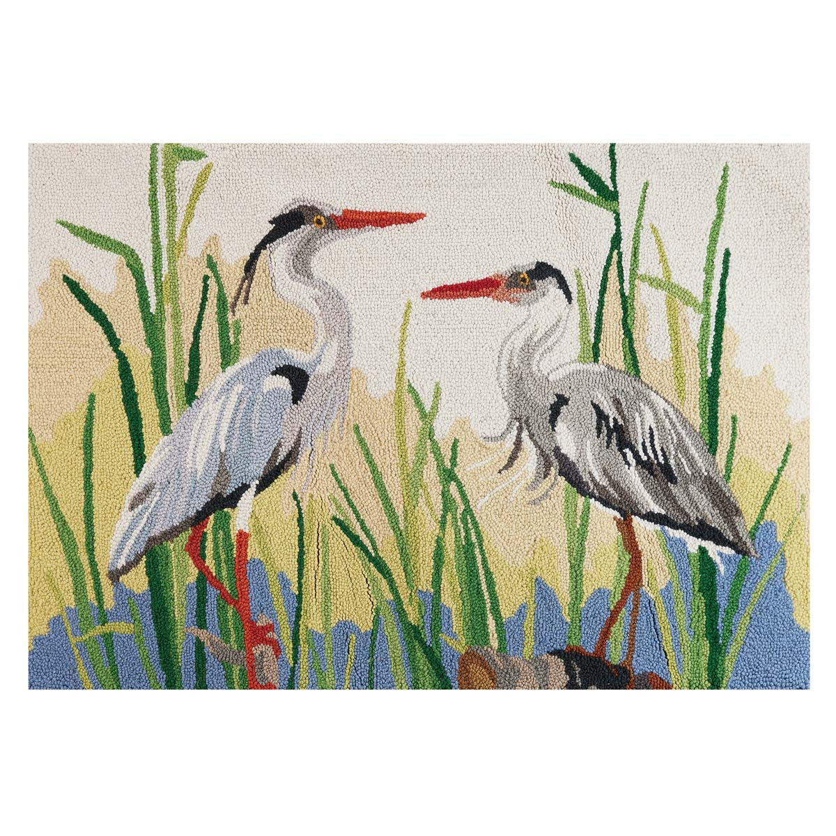Blue Herons Lakeside Hooked Accent Rug - OUT OF STOCK UNTIL 06/04/2026