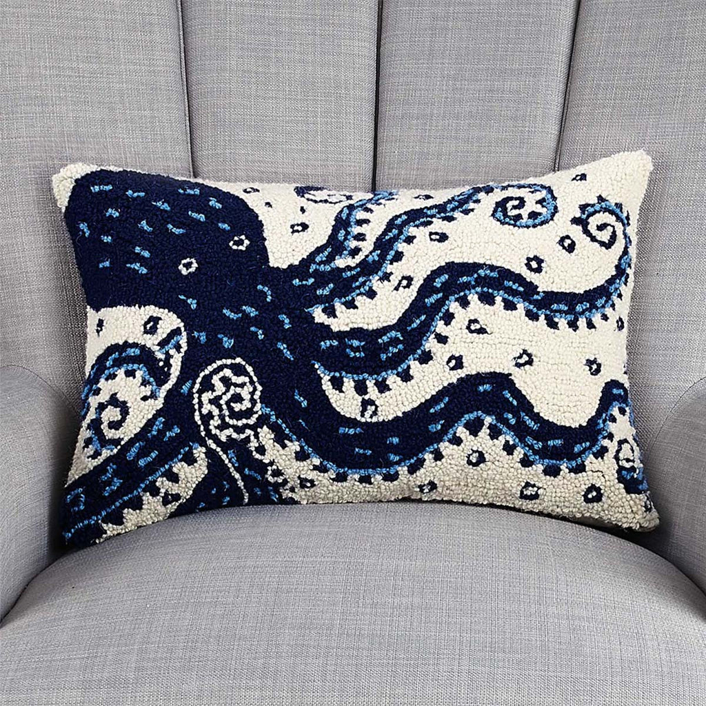 Majestic Octopus Hooked Pillow