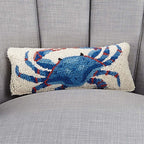 Sealife Crab Rectangular Hooked Pillow