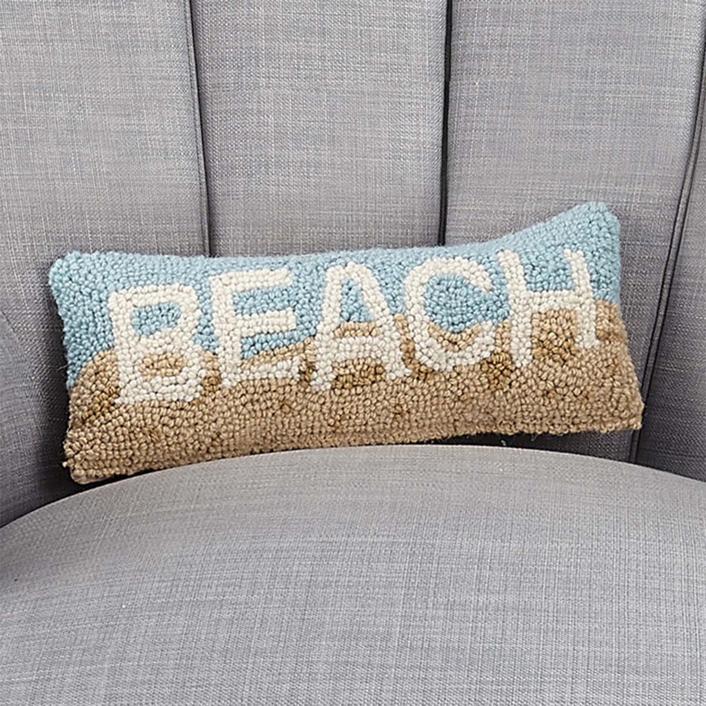 Beach Bliss Hooked Pillow
