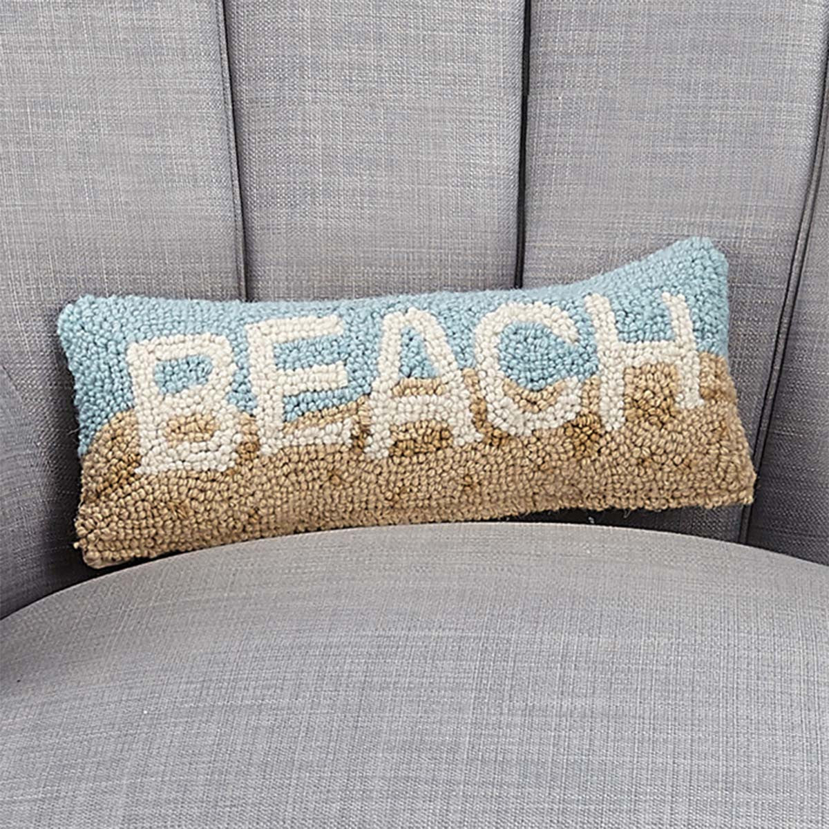 Beach Bliss Hooked Pillow