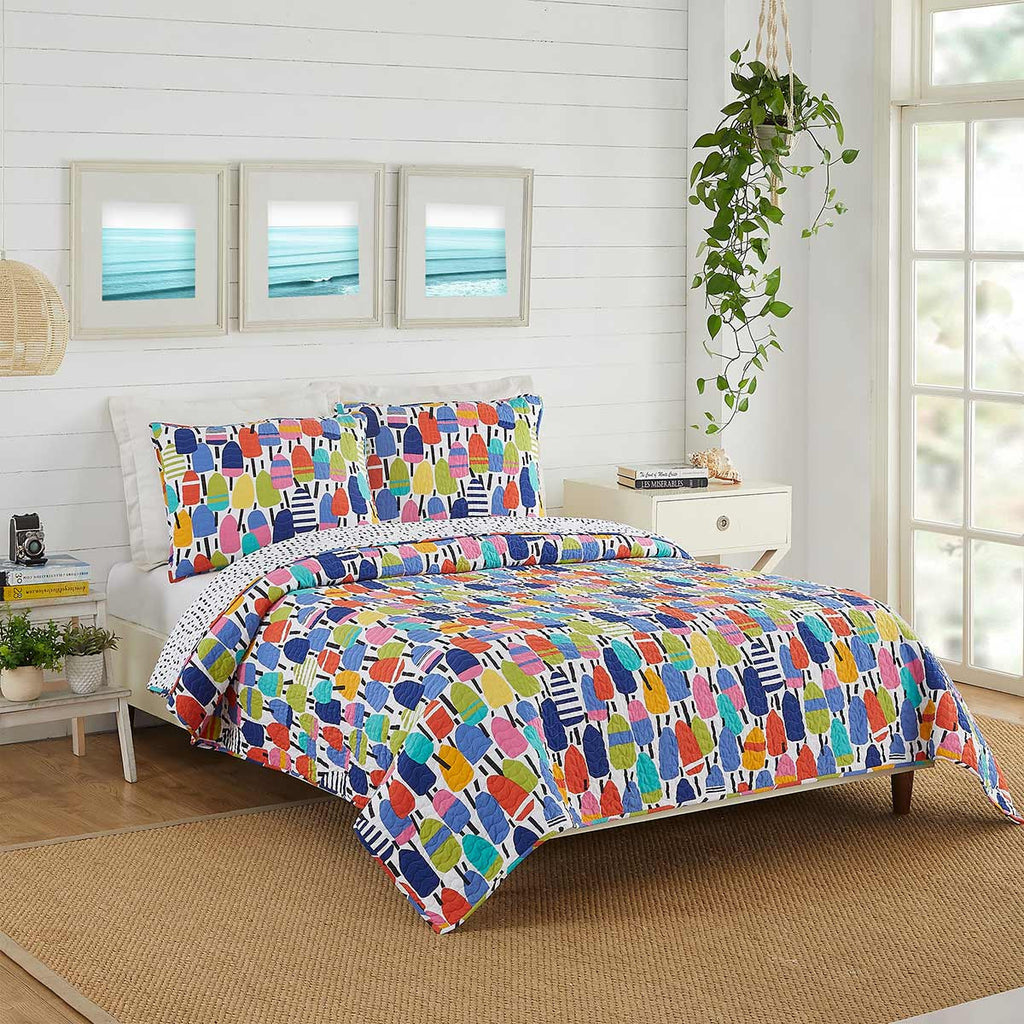Party Buoys Quilt Set - Full/Queen