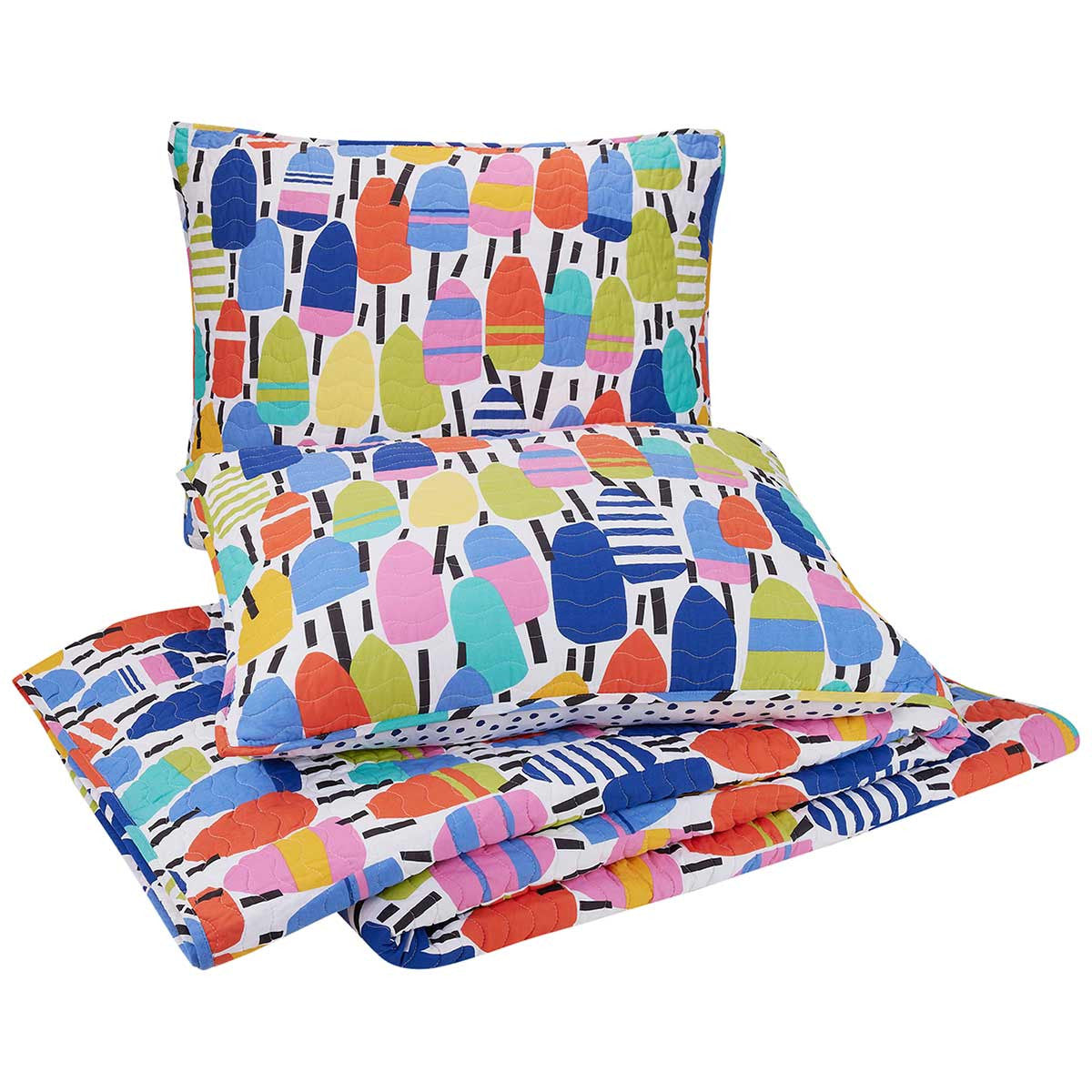 Party Buoys Quilt Set - Full/Queen