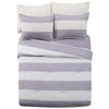 Bayside Gray Stripes Comforter Set - Twin