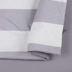 Bayside Gray Stripes Comforter Set - Full/Queen