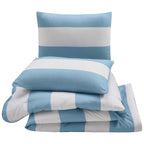 Bayside Blue Stripes Comforter Set - Twin