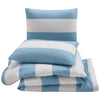 Bayside Blue Stripes Comforter Set - Full/Queen