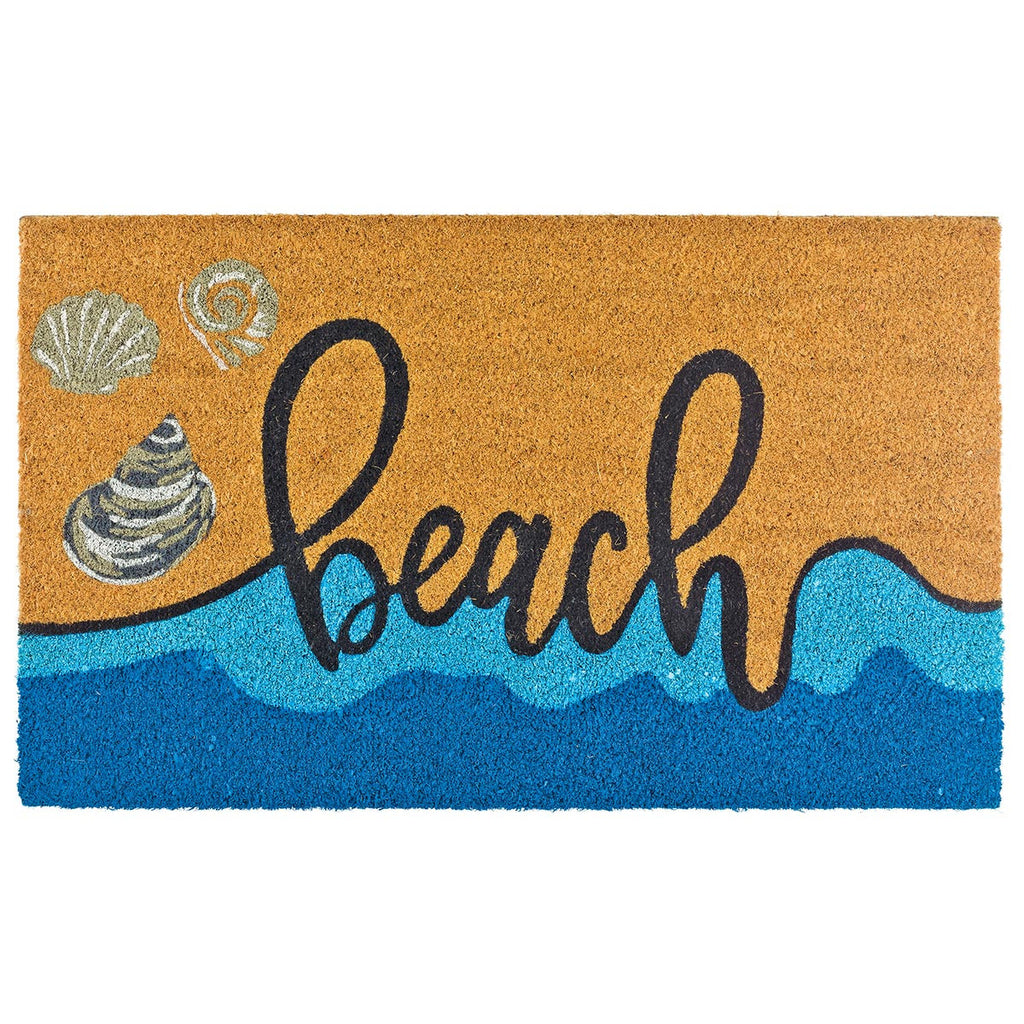 Beach Wave Coir Doormat