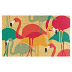 Flamingo Paradise Coir Doormat