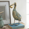 Verdigris Metal Pelican Sculpture